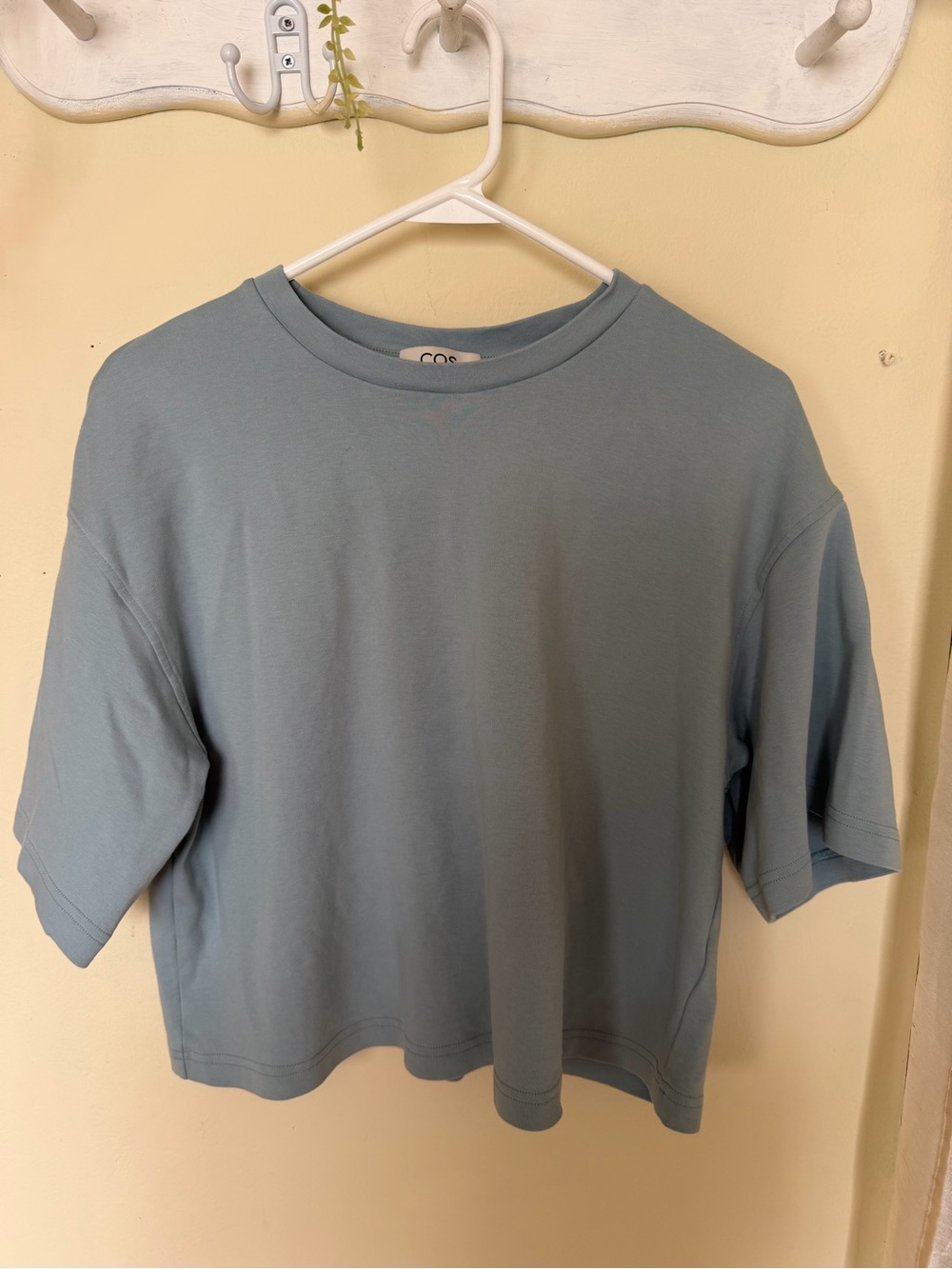 COS Dusty Blue Oversized Relaxed Boxy Tee